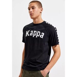 Kappa Banda Balima Tee Shirt Mens Small Streetwear Short Sleeve Spellout Black